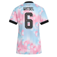 Camiseta Bélgica Axel Witsel #6 Segunda Equipación Replica Mundial 2026 para mujer mangas cortas